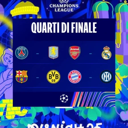Pronostici Champions League | Quarti di Finale | 15-16 Aprile 2025