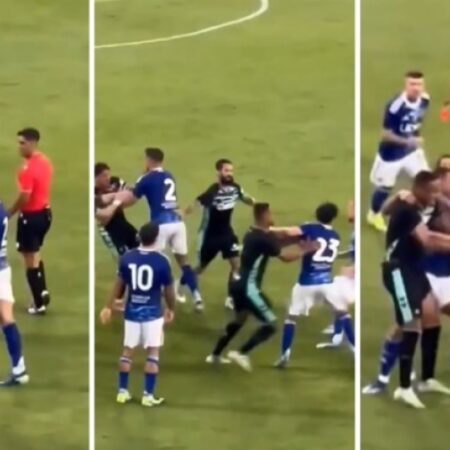 Como-Betis, altro che amichevole: pugni in faccia, rissa e due espulsi