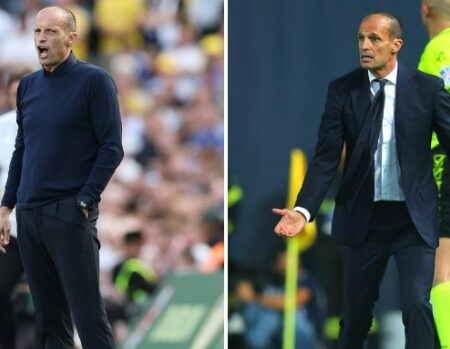 Allegri cambia look: dalla giacca e cravatta juventina alla polo col Diavolo