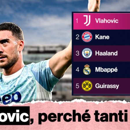 Vlahovic, c'è un dato clamoroso: fa meglio di Kane e Haaland