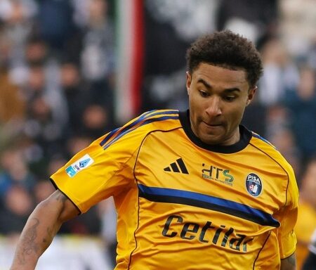 Infortunio per Meister: Pisa perde il suo attaccante al 40° minuto