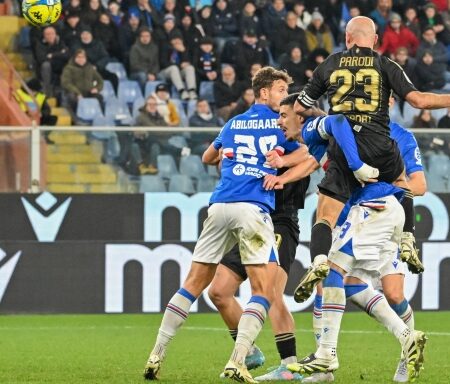 Sampdoria e Entella si dividono la posta in palio a Marassi