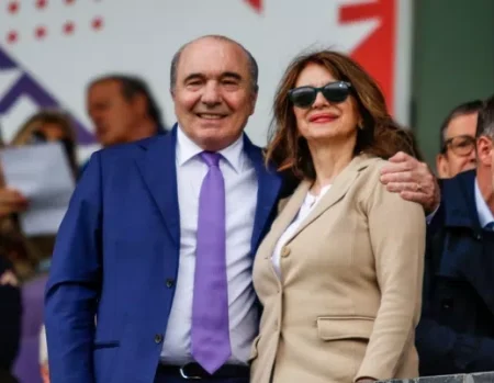 Catherine Commisso presente al Franchi per Fiorentina-Cagliari
