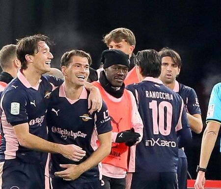 Palermo trionfa 3-0 contro il Bari: Le Douaron, Pohjanpalo e Ranocchia a segno