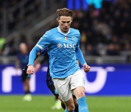 Napoli: Rrahmani in difficoltà, McTominay verso il recupero