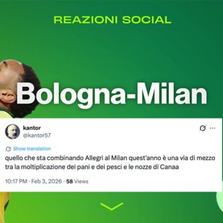 Reazioni social dopo Bologna-Milan: il trionfo rossonero