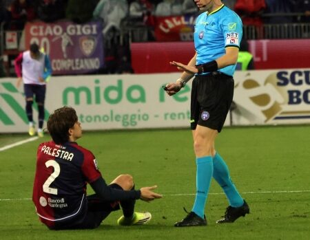 Cagliari: record di gialli e Palestra, il più colpito in Serie A