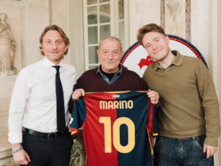 Genoa, visita speciale al centro di allenamento con Alfa e Marino