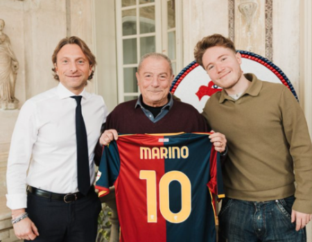 Genoa, visita speciale al centro di allenamento con Alfa e Marino