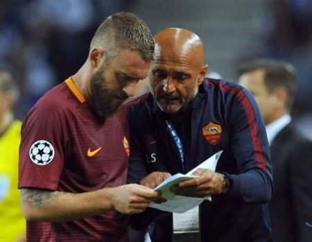 De Rossi e Spalletti: l’allievo affronta il maestro dopo 247 partite