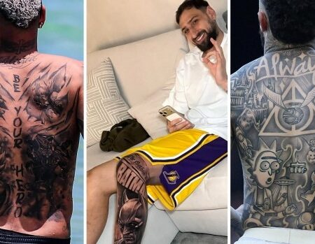 Calciatori e supereroi: i tatuaggi che raccontano poteri e passioni