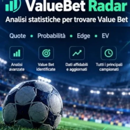 Software Value Bet Calcio: come trovare quote di valore con ValueBetRadar